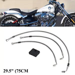29.5C` Rv[g u[L C Lbg 16C`-18C` nho[ n[[ X|[cX^[ XL 883 14+ɓK 29.5" Complete Brake Line Kit Fit 16"-18" Handlebar Harley Sportster XL 883 14+