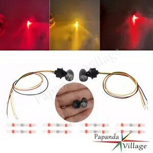 6 ~[g{g 12 {g~j LED Ao[^[VOiCgbhu[Le[v_[goCNp 6mm Bolt 12V Mini LED Amber Turn Signal Light Red Brake Tail Lamp For Dirt Bike