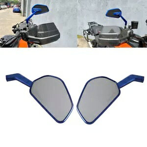 n[[[hLO[hOCh_CiFXDpu[EobN~[TCh~[ Blue Left&Right Rearview Side Mirrors For Harley Road King Road Glide Dyna FXD