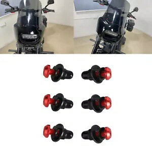 6 bhA~ T25 tgtFAOtgKX{glWn[[X|[cX^[p 6Pcs Red Aluminum T25 Front Fairing Windscreen Bolts Screw For Harley Sportster