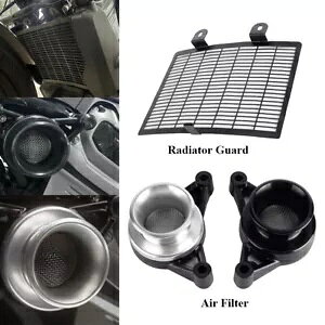 ubNWG[^[K[hJo[GAtB^[xX^bNiCgX^[ RH975 22-23 Black Radiator Guard Cover Air Filter Velocity Stack For Nightster RH975 22-23