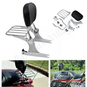 O\ȃV[V[o[obNXg וbNLbgt n[[_Ci FXDL FXD FXDCp Detachable Sissy Bar Backrest w/ Luggage Rack Kit For Harley Dyna FXDL FXD FXDC