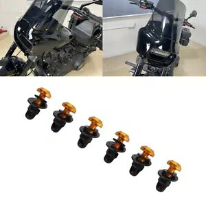 6 S[hA~ T25 tgtFAOtgKX{glWn[[ MEM7401 6Pcs Gold Aluminum T25 Front Fairing Windscreen Bolts Screw For Harley MEM7401