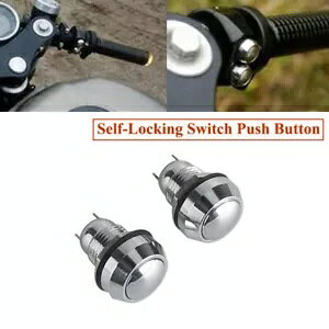 N[ZtbNXCb`vbV{^CgXCb`{^z_XYLGSp Chrome Self-Locking Switch Push Button Light Switch Button For Honda Suzuki GS