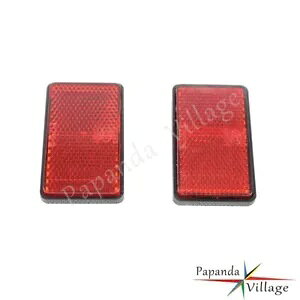 2 �I�[�g�o�C�g���[���[���b�h���t���N�^�[���S�x�����j�o�[�T���_�[�g�o�C�N 2 PCS Motorcycle Trailer Red Reflectors Safety Warning Universal Dirt Bikes �y���s�A���i�z