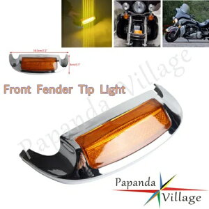 �t�����g�t�F���_�[ LED �`�b�v���C�g �n�[���[�w���e�[�W �\�t�e�C�� �N���V�b�N FLSTC 1988-2008�p Front Fender LED Tip Light For Harley Heritage Softail Classic FLSTC 1988-2008