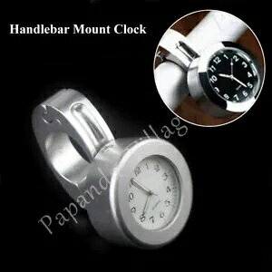 1X oCNnho[}Eg_Cvn[[`bp[N[U[ 7/8 C` 1 C`o[p 1X Motorbike Handlebar Mount Dial Clock For Harley Chopper Cruiser 7/8'' 1'' Bar