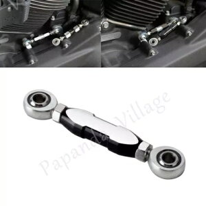 1 N[\ȃVtgP[Wbhn[[_Ci\teCt@bg{u FXDF 1Pcs Chrome Adjustable Shift Linkage Rod For Harley Dyna Softail Fat Bob FXDF