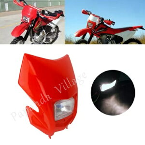 ���b�h�V�F���w�b�h���C�g�����v�z���_ CRF150F CRF230F 2015-2020 CR CRF125 250 450 Red Shell Headlight Lamp For Honda CRF150F CRF230F 2015-2020 CR CRF125 250 450 �y���s�A���i�z