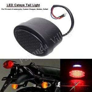 I[goCALbgAC LED u[L/e[Cgn[[`bp[{o[\teCp Motorcycle Rear Cat Eye LED Brake / Tail Light For Harley Chopper Bobber Softail