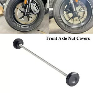 ubNOփtgANXibgJo[n[[X|[cX^[ S 1250 RH1250S 21+ Black Front Wheel Front Axle Nut Covers For Harley Sportster S 1250 RH1250S 21+