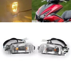 �N���A�����Y�^�[���V�O�i�����C�g LED �C���W�P�[�^�����v���}�n Aerox155 NVX155 15-19 Clear Lens Turn Signal Light LED Indicator Lamp For Yamaha Aerox155 NVX155 15-19 �y���s�A���i�z