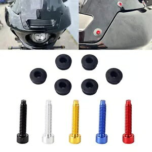 6Pc tgKX{g 6Pc tgKXSbV[[C_[ FXLRST FXRST 117 6Pc Windshield Bolts 6Pc Windscreen Rubber Washer For Low Rider FXLRST FXRST 117