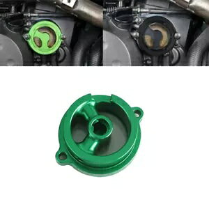 1Pc O[GWICtB^[NAJo[LbvJTL KLR650 KLR 650 1987-22 1Pc Green Engine Oil Filter Clear Cover Cap For Kawasaki KLR650 KLR 650 1987-22