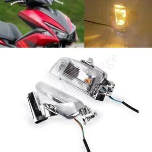 �N���A�t�����g�^�[���V�O�i�����C�g LED �C���W�P�[�^�����v���}�n Aerox155 125 2015-19 Clear Front Turn Signal Light LED Indicator Lamp For Yamaha Aerox155 125 2015-19 �y���s�A���i�z