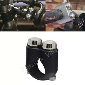 2 {^ z[ tHOCg XCb` Rg[ ^ XCb` `bp[ 7/8 C` o[p 2 Button Horn Foglight Switch Control Momentary Switch For Chopper 7/8" Bars