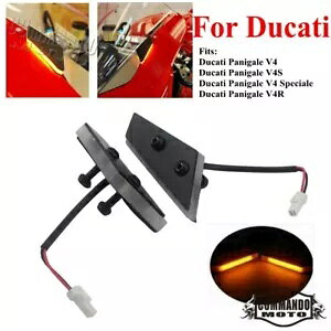 hDJeB pjK[ V4 Xy`A[ V4R V4S LED ~[ubNIt^[VOiCg For Ducati Panigale V4 Speciale V4R V4S LED Mirror Block Off Turn Signals Light