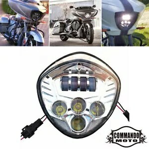 オートバイ LED ヘッドライトビクトリークロスモデル 2010-2016 クルーザー 2007-2016 Motorcycle LED Headlight For Victory Cross Models 2010-2016 Cruisers 2007-2016