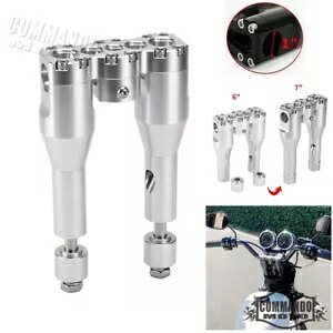 6C` NuX^C nho[CU[ n[[_Ci \teC X|[cX^[ 1C` o[p 6" Club Style Handlebar Riser For Harley Dyna Softail Sportster 1" Bar