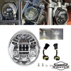 hbg LED wbhCgn[[ V-Rod VRSCX VRSCA VRSCB VRSCF VRSCSE VRSCDX N[ DOT LED Headlight For Harley V-Rod VRSCX VRSCA VRSCB VRSCF VRSCSE VRSCDX Chrome