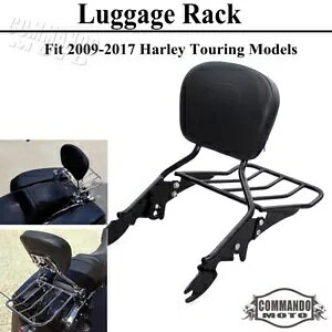 obNXg V[V[o[ + וbN n[[ GNgOCh [hLO FLHX FLTRp Backrest Sissy Bar + Luggage Rack For Harley Electra Glide Road King FLHX FLTR
