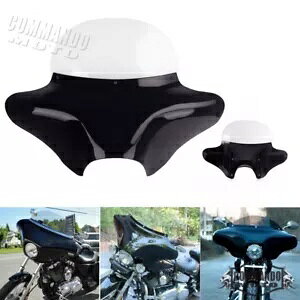 �n�[���[���[�h�L���O FLHR FLHRC 1994-2022 �o�b�g�E�B���O�t�F�A�����O + �N���A�t�����g�K���X�p For Harley Road King FLHR FLHRC 1994-2022 Batwing Fairing + Clear Windshield �y���s�A���i�z