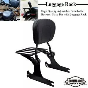 I[goCV[V[o[wוbNn[[_rbh\_CiXg[g{up Motorcycle Sissy Bar Backrest Luggage Rack For Harley Davidson Dyna Street Bob