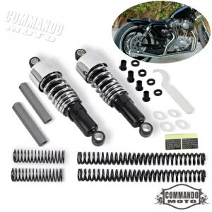10.5C` VbNAu\[o[ [_ETXyVhbvLbg n[[X|[cX^[ 2004-17p 10.5" Shock Absorbers Lowering Suspension Drop Kit For Harley Sportster 2004-17