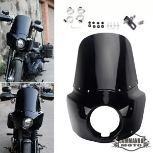 wbhCgtFAOtgKXLbgn[[Xg[g{uFXBBS FXST FXLR 2018-2023p Headlight Fairing Windshield Kit For Harley Street Bob FXBBS FXST FXLR 2018-2023
