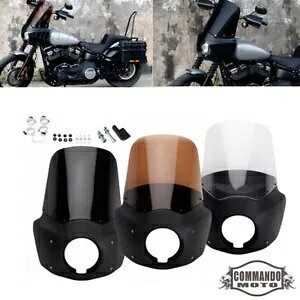 �N���u�X�^�C�� �w�b�h���C�g�t�F�A�����O�Z�b�g �n�[���[�_�C�i FXD FXDB FXDL FXDWG FLD 2006-17�p Club Style Headlight Fairing Set for Harley Dyna FXD FXDB FXDL FXDWG FLD 2006-17 �y���s�A���i�z
