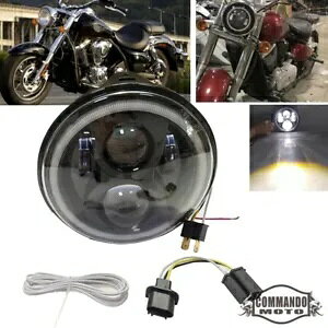 E9 LED 7インチヘッドライト DRLアセンブリ付き カワサキバルカン900 1500 1600 1700 2000用 E9 LED 7" Headlight w/ DRL Assembly For Kawasaki Vulcan 900 1500 1600 1700 2000