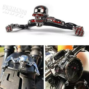 7�C���` �w�b�h���C�g�o�C�U�[ �X�J�� �X�P���g�� �I�[�i�����g �X�`�[�� �n�[���[�{�o�[�`���b�p�[�p 7 Inch Headlight Visor Skull Skeleton Ornament Steel For Harley Bobber Chopper �y���s�A���i�z