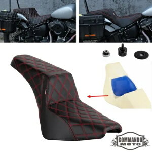 ゲルパッド 2-UP シート ハーレー ソフテイル ストリート ボブ FXBBS FXBB FLSL FXST 2018-2024用 Gel Pad 2-UP Seat For Harley Softail Street Bob FXBBS FXBB FLSL FXST 2018-2024