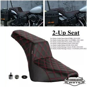 ゲルパッド 2-UP シートハーレーソフテイル FXST FLHCS ストリートボブ FXBB FXBBS 2018-2024 Gel Pad 2-UP Seat For Harley Softail FXST FLHCS Street Bob FXBB FXBBS 2018-2024