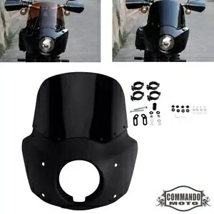 �n�[���[ ���[���C�_�[ S FXLRS 2020-2024 �N���u�X�^�C���w�b�h���C�g�t�F�A�����O & �t�����g�K���X�p For Harley Low Rider S FXLRS 2020-2024 Club Style Headlight Fairing & Windshield �y���s�A���i�z