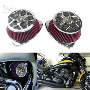 XYLuo[h M109R VTR1800 VLR1800 2006-2019 rbOzՃfAGAtB^[ For Suzuki Boulevard M109R VTR1800 VLR1800 2006-2019 Big Sucker Dual Air Filter
