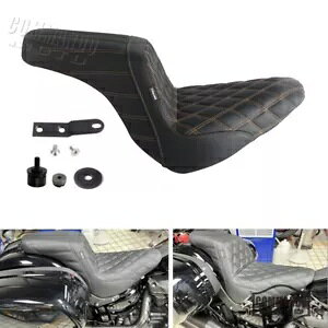 ���K�ȃX�^�C�� 2 �A�b�v �V�[�g �n�[���[ ���[���C�_�[ ST FXLRST FXLRS 2018-2024 �S�[���h�p Comfortable Style 2-Up Seat For Harley Low Rider ST FXLRST FXLRS 2018-2024 Gold �y���s�A���i�z