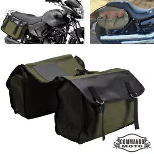 hLoXI[goCThobOz_VhE 750 VTX n[[X|[cX^[p Waterproof Canvas Motorcycle Saddlebag for Honda shadow 750 VTX Harley Sportster