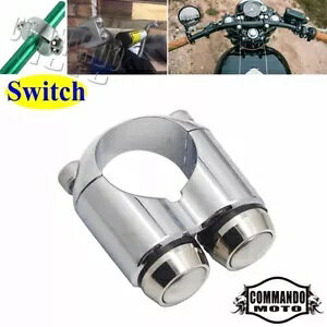 2{^ 7/8C` nho[XCb` n[[_Ci \teC JtF[T[ {o[`bp[p 2-Button 7/8" Handlebar Switch For Harley Dyna Softail Cafe Racer Bobber Chopper
