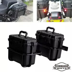 n[hThobO + uPbg + LED Cgn[[\teC FXBBS FLSB FXLRS 2018-23 Hard Saddlebag + Bracket + LED Light For Harley Softail FXBBS FLSB FXLRS 2018-23