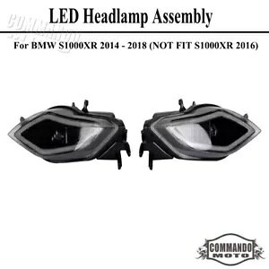 BMW S1000XR 2014-2019 �I�[�g�o�C LED �w�b�h���C�g�A�Z���u�� w/DRL �h�b�g���邢 For BMW S1000XR 2014-2019 Motorcycle LED Headlight Assembly w/ DRL DOT Brighter �y���s�A���i�z