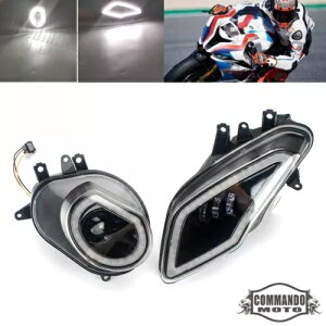 �V���� LED �w�b�h���C�g �A�Z���u�� DRL �t�� 2009-2014 BMW S1000RR �p �����������邢 NEW LED Headlight Assembly w/ DRL For 2009-2014 BMW S1000RR Brighter Than Stock �y���s�A���i�z