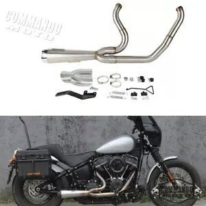 2018-2024 n[[ Xg[g {u FXBBS 114 FXBB Rv[g GL][Xg VXe 2-into-1 p For 2018-2024 Harley Street Bob FXBBS 114 FXBB Complete Exhaust System 2-into-1