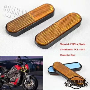 �I�[�g�o�C�v���X�`�b�N�t�����g�t�H�[�N�r���t���N�^�[���˃X�e�b�J�[�n�[���[�_�C�i�p Motorcycle Plastic Front Fork Leg Reflector Reflective Sticker For Harley Dyna