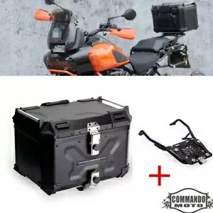 ���A�g�����N�g�b�v�{�b�N�X ���t���V�X�e���t�� �n�[���[�p���A�����J 1250 RA1250 RA1250S�p Rear Trunk Top Box W/ Mounting System For Harley Pan America 1250 RA1250 RA1250S �y���s�A���i�z