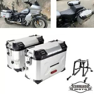 ラゲッジサイドケース & マウントキット ハーレーストリートボブ FXBB FXBBS FXST 2018-2023用 Luggage Side Case & Mount Kit For Harley Street Bob FXBB FXBBS FXST 2018-2023