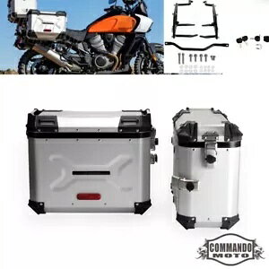 n[[pAJ 1250 RA1250 RA1250S p}EgVXetA~jETChP[X Aluminum Side Case W/ Mounting System For Harley Pan America 1250 RA1250 RA1250S
