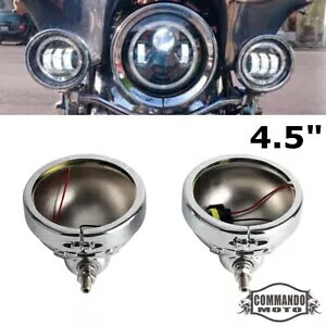 2x 4.5 C` LED tHOCgnEWO n[[[hLO Xg[g OCh FLHX 2006-2016 p 2x 4.5'' LED Fog Light Housing for Harley Road King Street Glide FLHX 2006-2016