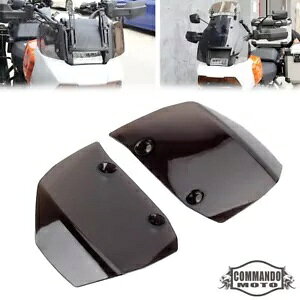 �I�[�g�o�C�X���[�N�T�C�h���C�h�t�����g�K���X�n�[���[�p���A�����J 1250 / S 2021-up Motorcycle Smoke Side Widened Windshield For Harley Pan America 1250 / S 2021-up �y���s�A���i�z