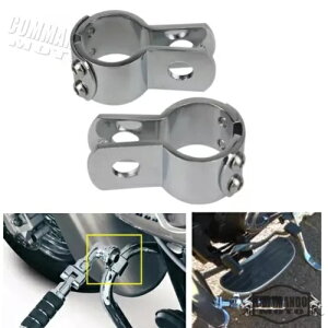 I[goC nCEFC yO 1-1/8 C` GW K[h tbgyO tNv Lbg N[ Motorcycle Highway Pegs 1-1/8" Engine Guard Footpeg Mounting Clamps Kit Chrome